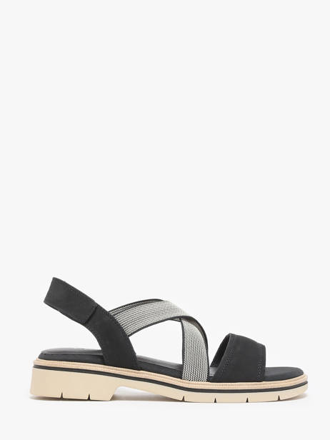 Sandals In Leather Tamaris Blue women 42