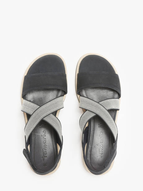 Sandals In Leather Tamaris Blue women 42 other view 3