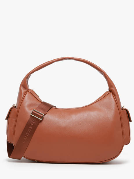 Large Leather Julia X Lancaster Tote Bag Lancaster Beige julia 110