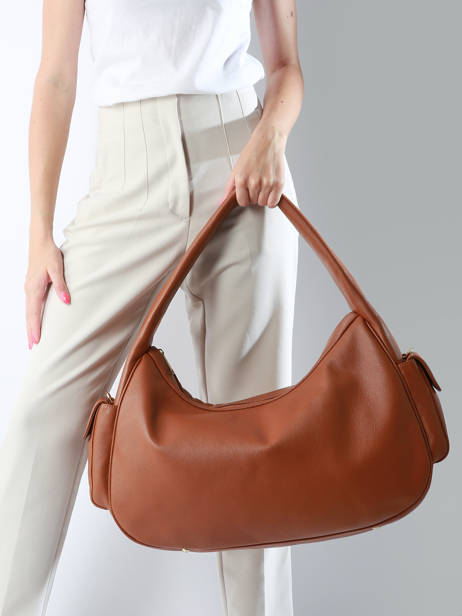 Large Leather Julia X Lancaster Tote Bag Lancaster Beige julia 110 other view 1