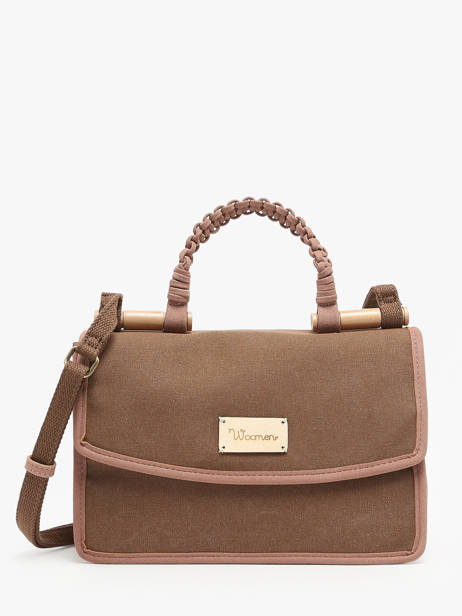 Sac Bandoulière Laelia Coton Woomen Marron laelia WLAE03