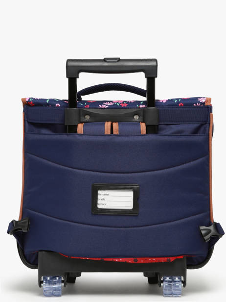 Cartable à Roulettes 2 Compartiments Snowball Bleu liberty T46338 vue secondaire 5