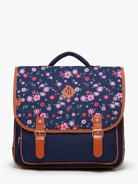 2-compartment Satchel Snowball Blue liberty 46341