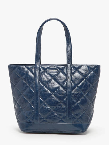 Shopping Bag Cabas Cuir Leather Vanessa bruno Blue cabas cuir 84V40378