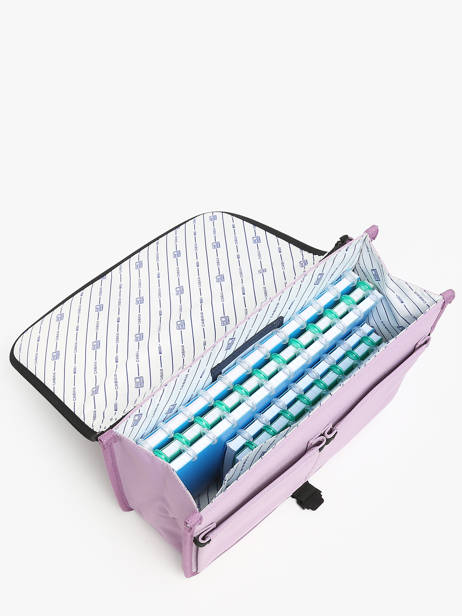 Cartable 2 Compartiments Cabaia Violet school S vue secondaire 3