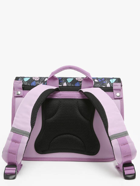 2-compartment Satchel Cabaia Violet school S other view 4