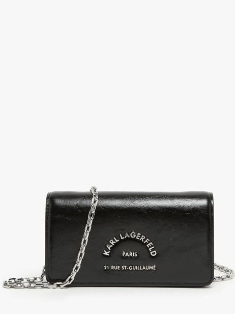 Crossbody Bag Rsg Leather Karl lagerfeld Black rsg 245W3232