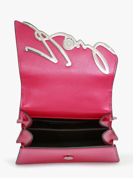 Crossbody Bag K Signature Leather Karl lagerfeld Pink k signature 240W3004 other view 3