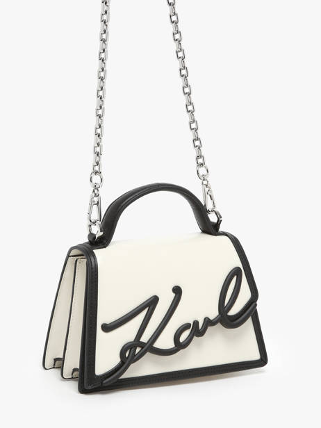 Crossbody Bag K Signature Leather Karl lagerfeld White k signature 245W3072 other view 2