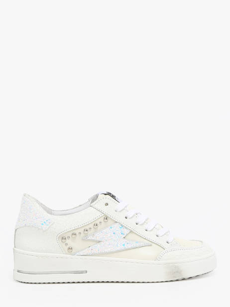 Sneakers In Leather Semerdjian White women NOUBA125