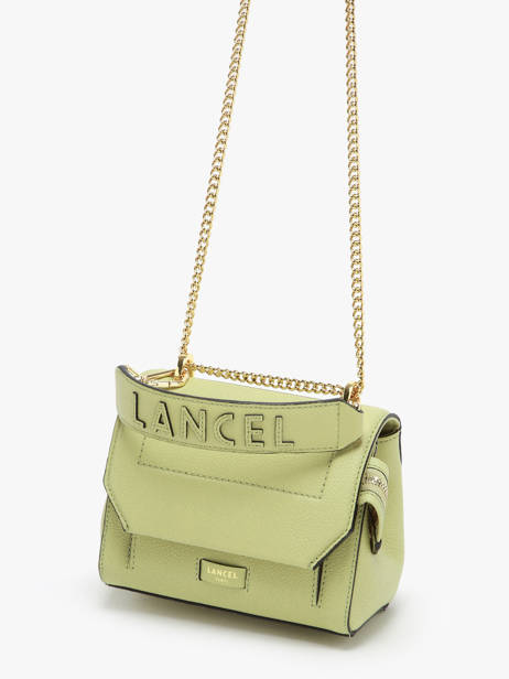 Top Handle S Ninon Leather Lancel Green ninon A09221 other view 2