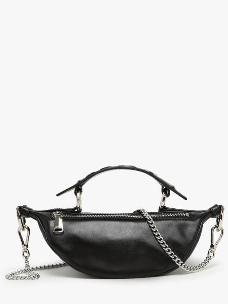 Xs Leather Origami Crossbody Bag Lancel Black origami A12526 other view 4