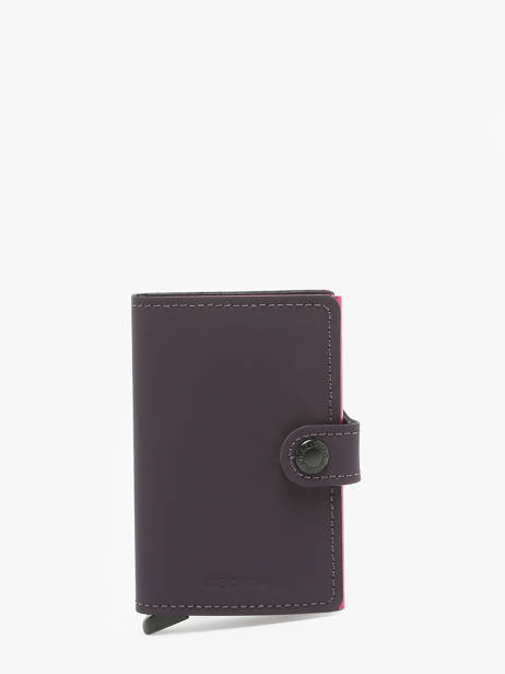 Porte-cartes Cuir Secrid Violet matte MM