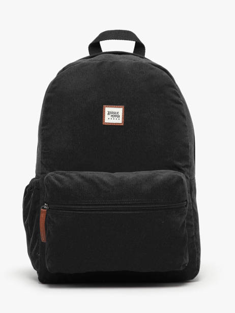 1 Compartment Backpack Basilic pepper Black delhi BDEH01