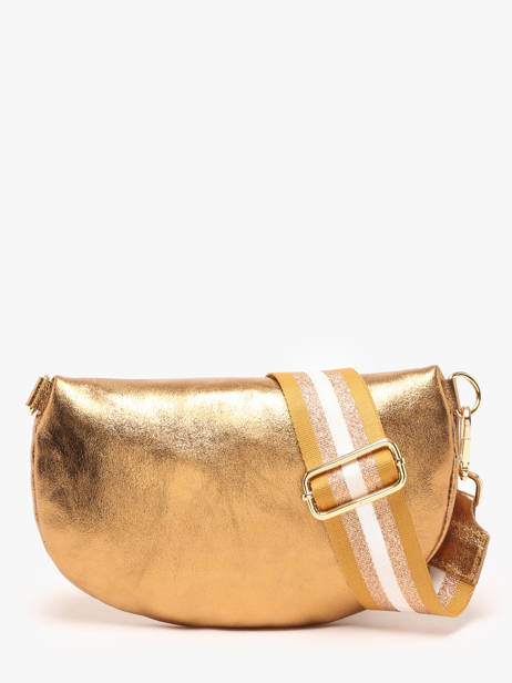 Sac Banane Nine Cuir Milano Or nine NI24011 vue secondaire 4