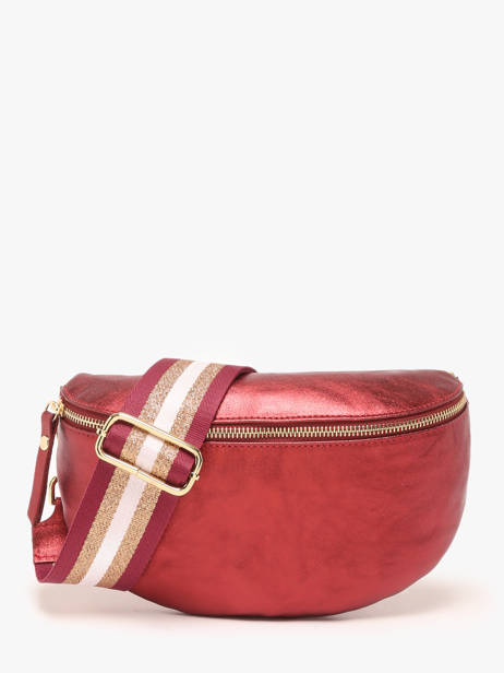 Sac Banane Nine Cuir Milano Rouge nine NI24011