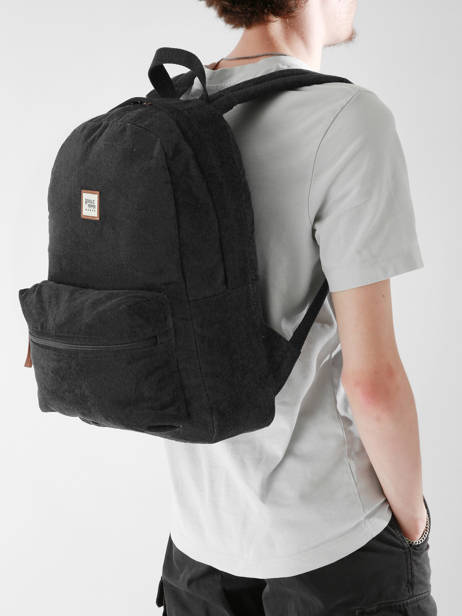 1 Compartment Backpack Basilic pepper Black delhi BDEH01 other view 1