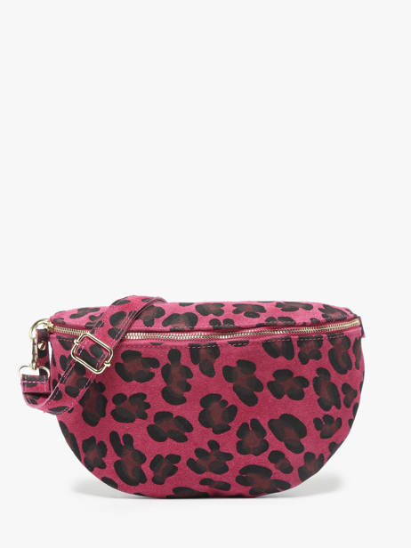 Belt Bag Milano Pink velvet leopardo VL21123