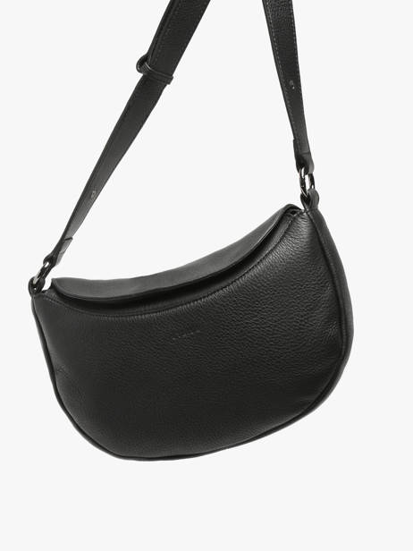 Crossbody Bag Manege Leather Etrier Black manege EMAN077M other view 2