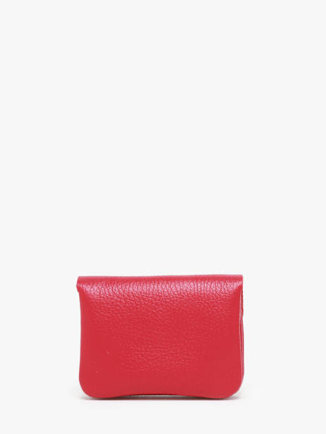 Coin Purse Leather Milano Red caviar CA23092 other view 2