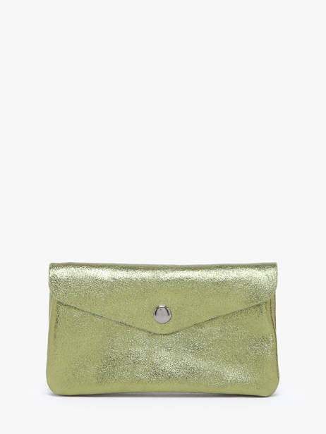 Leather Nine Coin Purse Milano Green nine NI23113