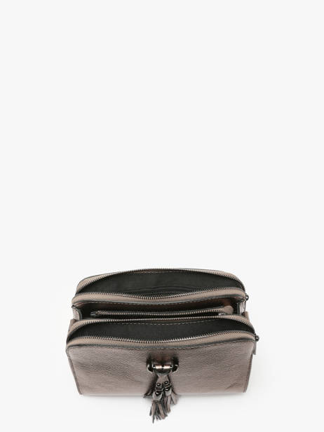 Leather Caviar Crossbody Bag Milano Gray caviar CA21101 other view 3