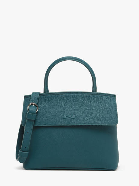 Sac Bandoulière Clarita Cuir Nathan baume Bleu nathan 18