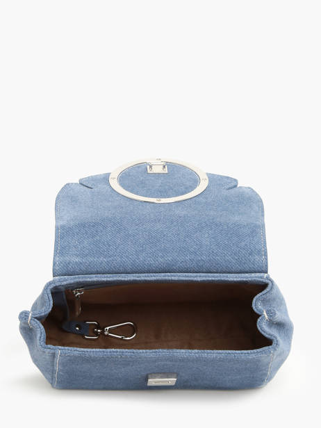 Sac Porté Main Yumi Denim Nathan baume Bleu denim 4D vue secondaire 3