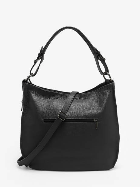 Sac Porté épaule Caviar Cuir Milano Noir caviar CA24069 vue secondaire 4