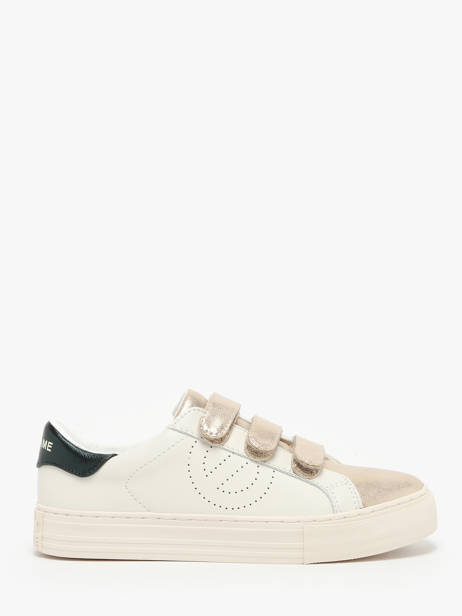 Velcro Sneakers Arcade In Leather No name Gold women GFNM0474