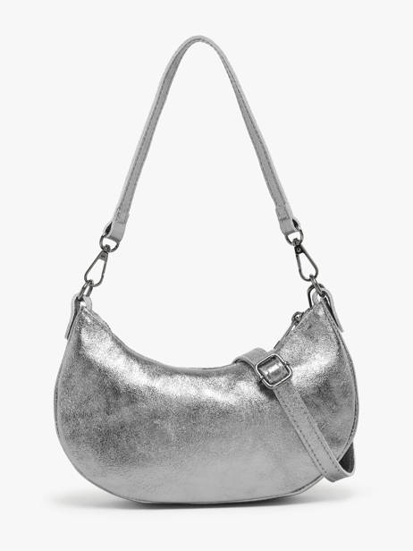 Sac Porté épaule Nine Cuir Milano Argent nine NI24061 vue secondaire 4