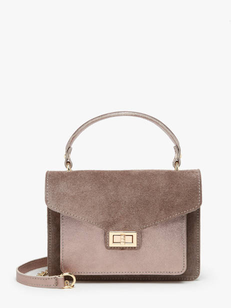 Sac à Main Velvet Cuir Milano Beige velvet VE21061G