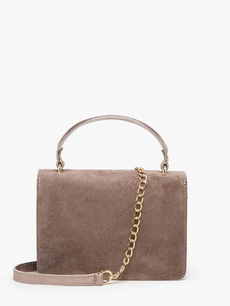 Sac à Main Velvet Cuir Milano Beige velvet VE21061G vue secondaire 4