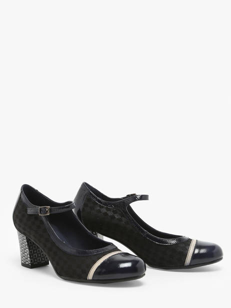 Pumps In Leather Dorking Black theme D8669 other view 2