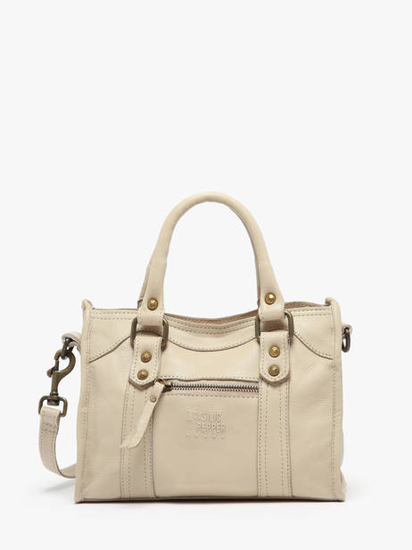 Sac Bandoulière Cow Cuir Basilic pepper Beige cow BCOW72