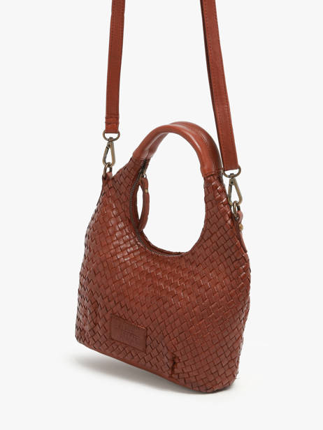 Shoulder Bag Parma Leather Basilic pepper Brown parma BPAR03 other view 2