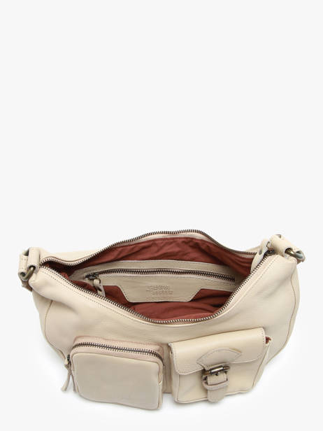 Shoulder Bag Cargo Leather Basilic pepper Beige cargo BCAR04 other view 3