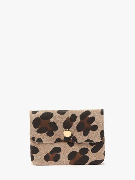 Coin Purse Leather Milano Multicolor velvet leopardo VL23092