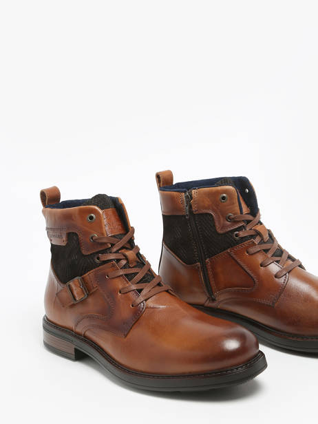 Bottines En Cuir Redskins Marron men CORRECT vue secondaire 1