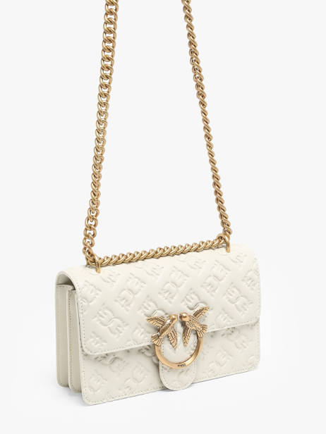 Sac Bandoulière Love Bag Icon Cuir Pinko Blanc love bag icon A1YB vue secondaire 1