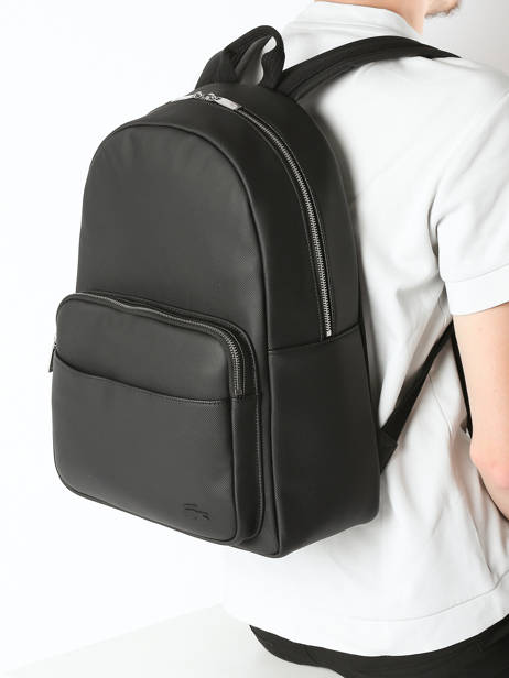 Backpack Lacoste Black men's classic NH4430HC other view 1