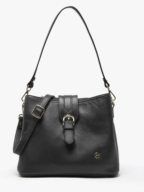 Sac Porté épaule Luna Cuir Hexagona Noir luna 6820081