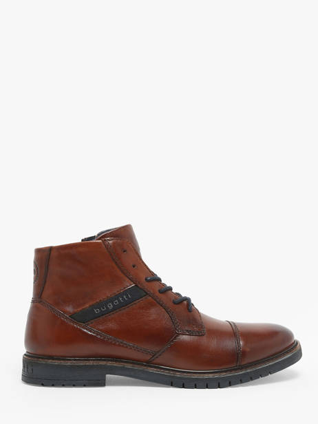 Bottines En Cuir Bugatti Marron men 3318373A