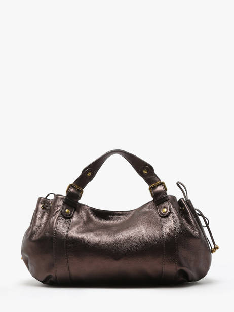 Sac à Main Gun Metal Cuir Gerard darel Marron gun metal DAS01446