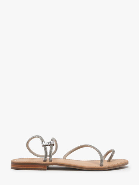Nu-pieds En Cuir Les tropeziennes Argent women HODAXA