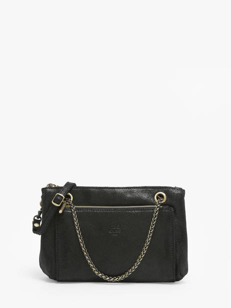 Crossbody Bag Vintage Leather Mila louise Black vintage 20216X