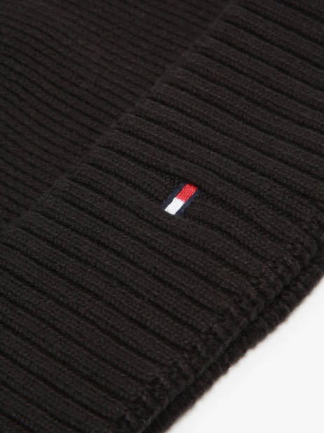 Beanie Tommy hilfiger Black essential flag AM12796 other view 1