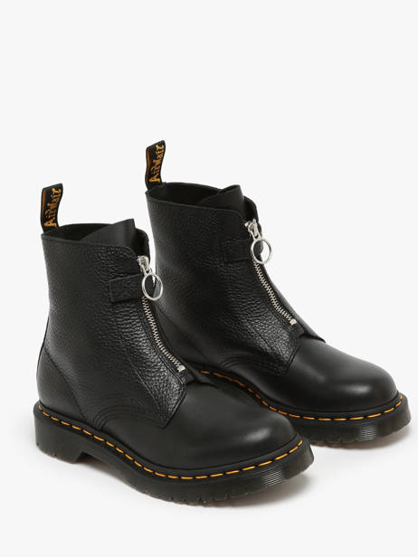 Boots In Leather Dr martens Black women 32054001 other view 1