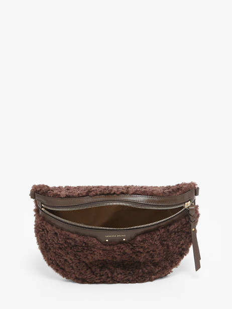 Shearling And Leather Othilia Belt Bag Vanessa bruno Brown othilia 37V40878 other view 3