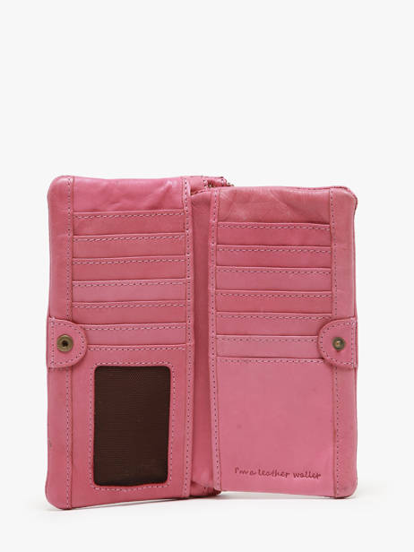 Leather Heritage Wallet Biba Pink heritage KA4 other view 1